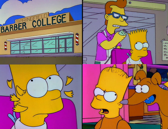 The Simpsons - Springfield Barber College